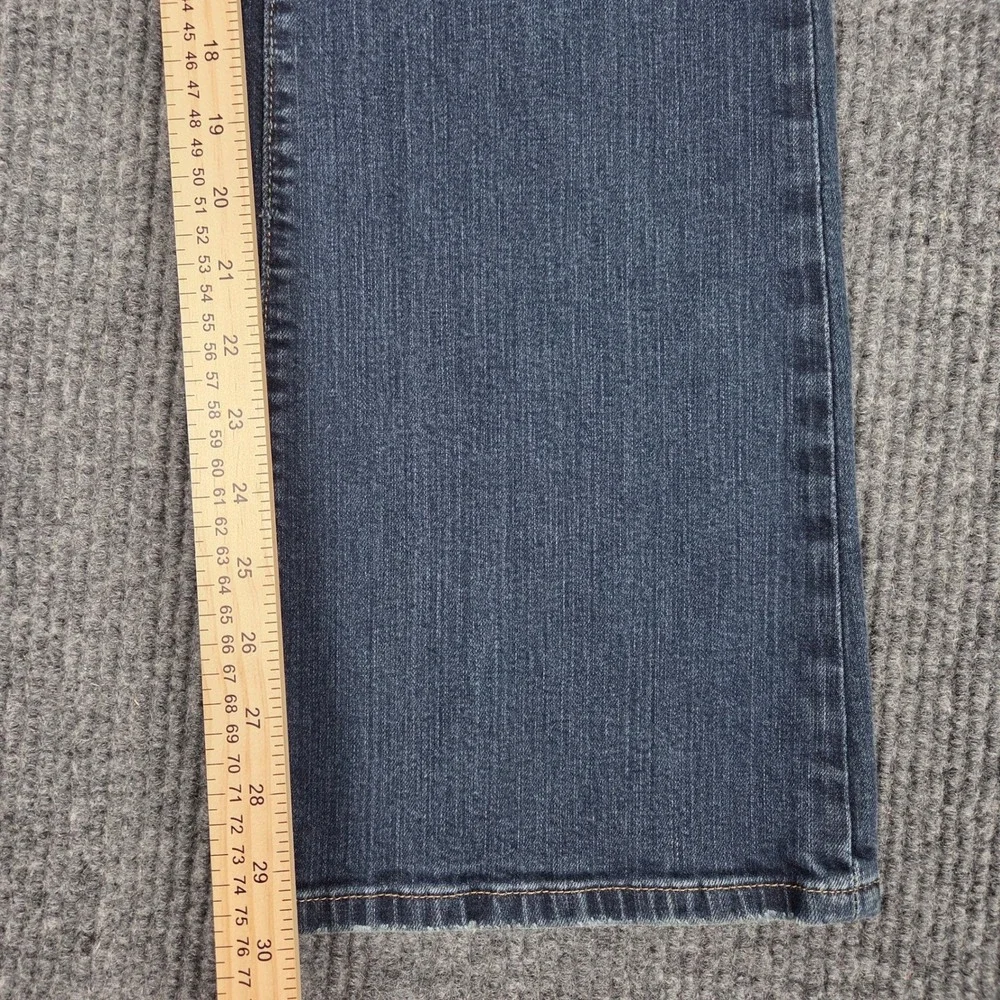 Michael Kors‎ Womens 16S Dark Wash Bootcut Denim Jeans Blue Mid Rise Stretch